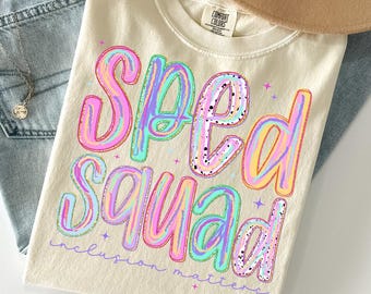 Camiseta de colores cómodos para educación especial, camiseta para maestros, camiseta de educación especial, regreso a clases, regalos para el departamento de educación especial, equipo, equipo