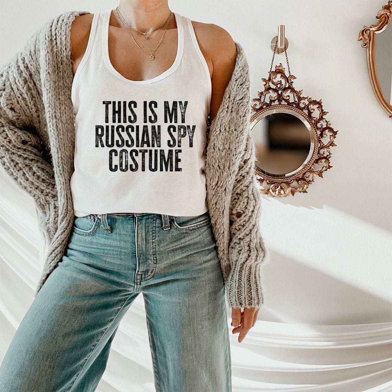 This is My Russian Spy Costume Halloween Tank Top Funny Etsy