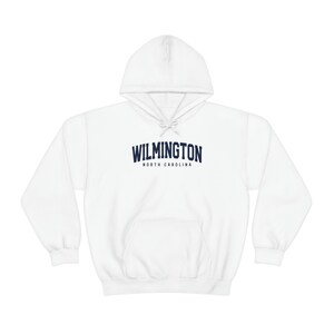 Regalos de Wilmington, Carolina del Norte, sudadera con capucha, jersey divertido, sudadera con capucha, para él o para ella, suéter unisex imagen 3