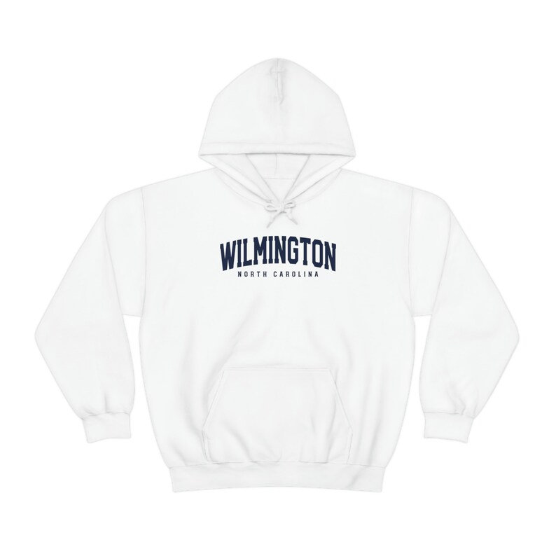 Regalos de Wilmington, Carolina del Norte, sudadera con capucha, jersey divertido, sudadera con capucha, para él o para ella, suéter unisex imagen 3