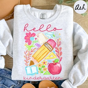 Kindergarten Team Sweatshirt, Lehrer Sweatshirt, Kindergarten Crewneck, Zurück zu Schule T-Shirt, Kindergarten Abteilung Geschenke