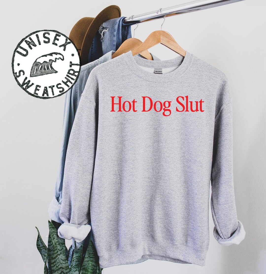 Hot Dog Sweatshirt, Gifts, Crewneck, Funny Sweater Shirt, Jumper, Men