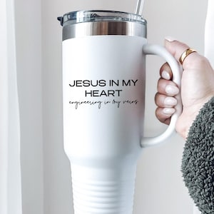 Christian Engineer Technik Becher, Geschenke, 40 Unzen Reisebecher, Tasse mit Deckel und Strohhalm