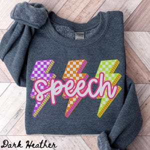 Speech Team Sweatshirt, Halloween Speech Pathologist Sweatshirt, SLP Crewneck, Back to School Tee, Speech Department Gifts, Speech Therapy