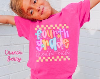 Comfort Colors Vierte Klasse Jugend Shirt, Zurück in die Schule Kinder T-Shirt, 4.Klasse T-Shirt, Studenten Geschenke, Jungen Mädchen, Erster Schultag