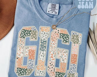 Gigi Comfort Colors-shirt, oma-shirt, Moederdagcadeaus, nieuwe oma-t-shirt, T-shirt