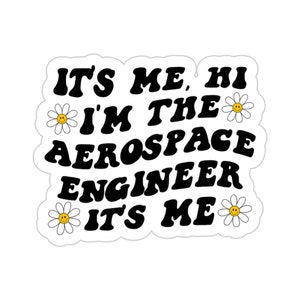 Aerospace engineer Engineering Graduation Sticker, Gifts, Kiss Cut, For Laptop, Funny Vinyl Sticker, Women Men, Him Her image 3