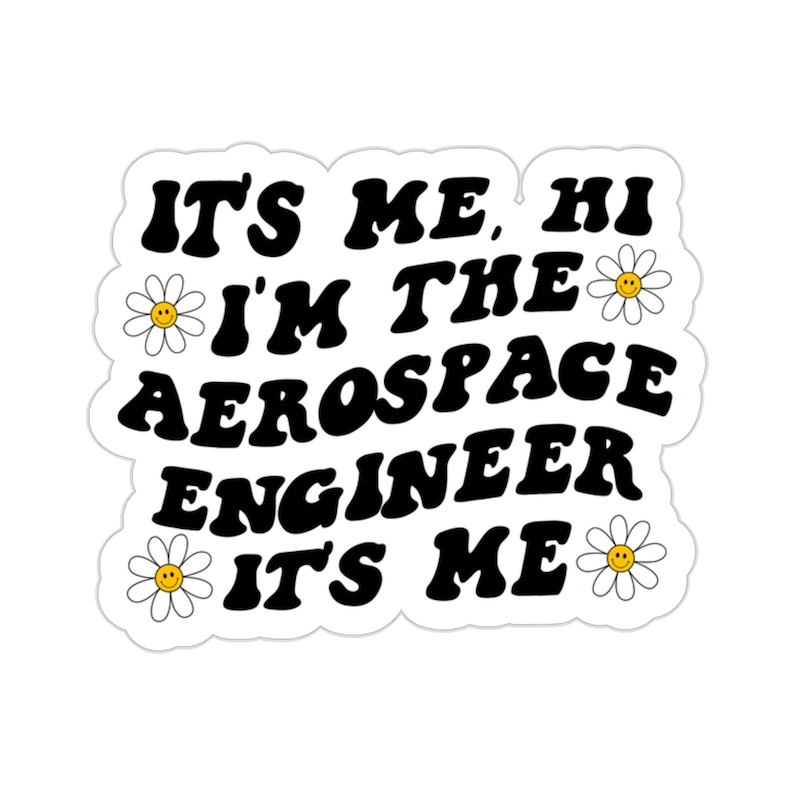 Aerospace engineer Engineering Graduation Sticker, Gifts, Kiss Cut, For Laptop, Funny Vinyl Sticker, Women Men, Him Her image 3