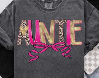 Auntie Comfort Colors Shirt, Aunt Shirt, Mothers Day Gifts, Sister Tshirt, New Auntie Tee
