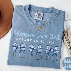 Maglietta per infermieri di terapia intensiva Comfort Colors, maglietta per infermieri di terapia intensiva, ringraziamento per infermieri, team di gruppo, terapia intensiva, regalo di laurea, pronto soccorso