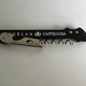 Vintage Wine Corkscrew Waiter’s Friend Bottle Opener Tool Furlan Castelcosa Logo Fathers Day Gift