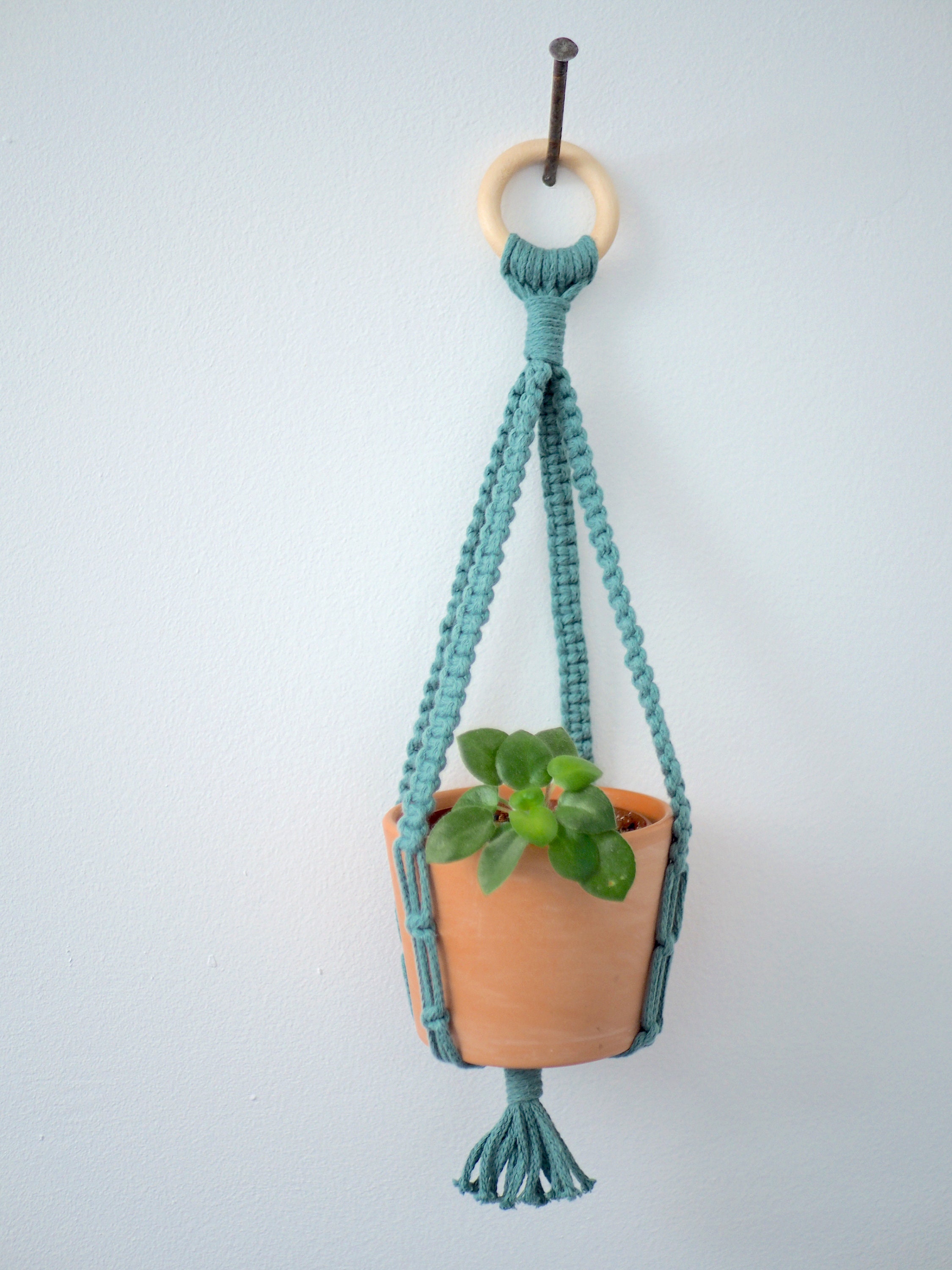 Petit Porte Plante + Pot en Terre Cuite