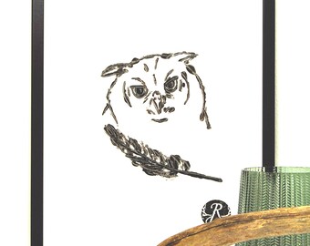 Owl, Owl, forester, animals motif