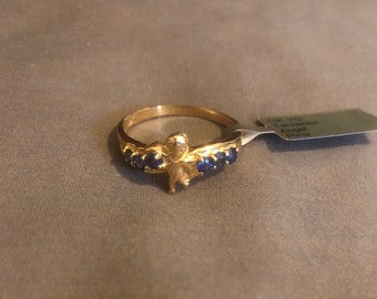 10k Gold-Tansanit-Ring