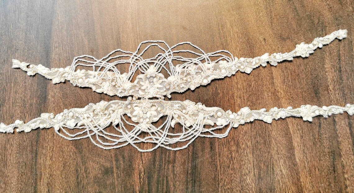 Bridal Straps Beaded Shoulder Straps Pearl Shoulder Straps Etsy