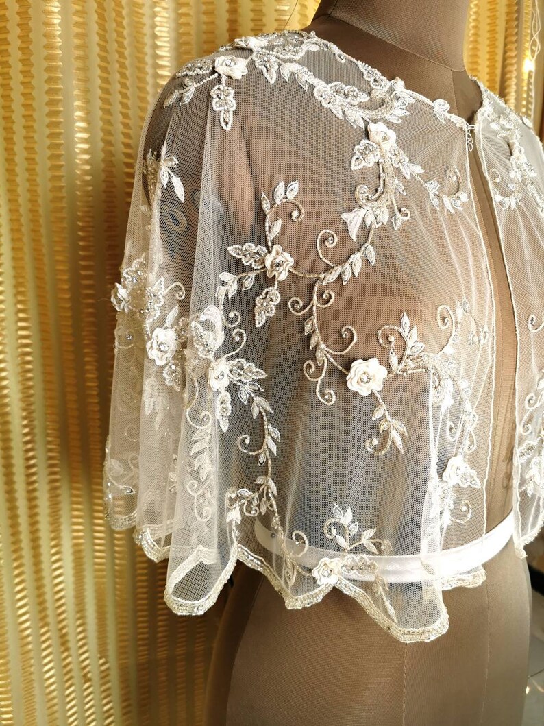 Bridal cover up wedding dress bridal separates shoulder Etsy