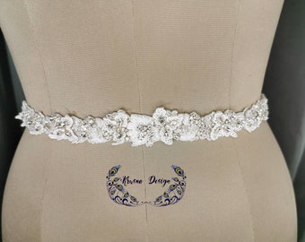 Bridal sash, bridal belt, wedding dress, wedding strap, bridal trim, belts, sashes, trim, beaded belt, beaded sashes