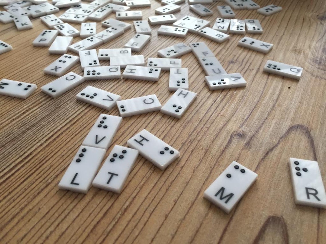 Braille Alphabet Braille Scrabble Tiles Braille Letter Set Braille