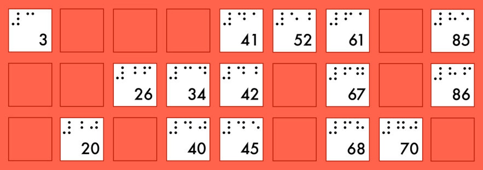 Braille Bingo Bingo Paths to Literacy Printable Bingo Cards for
