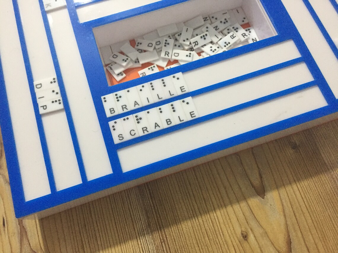 Braille Scrabble Scrabble Braille Braille Games Etsy UK