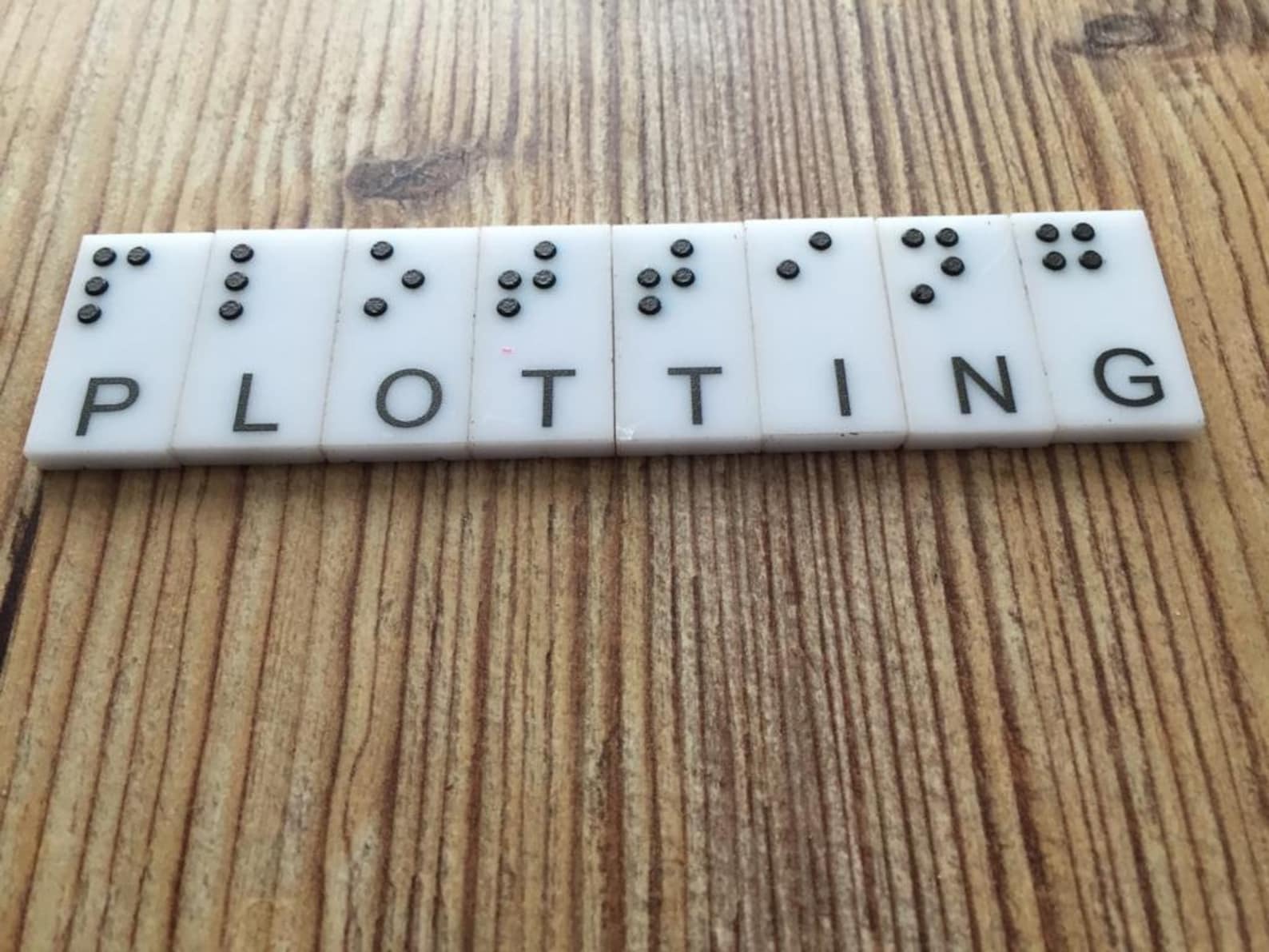 Braille Alphabet Braille Scrabble Tiles Braille Letter Set Braille