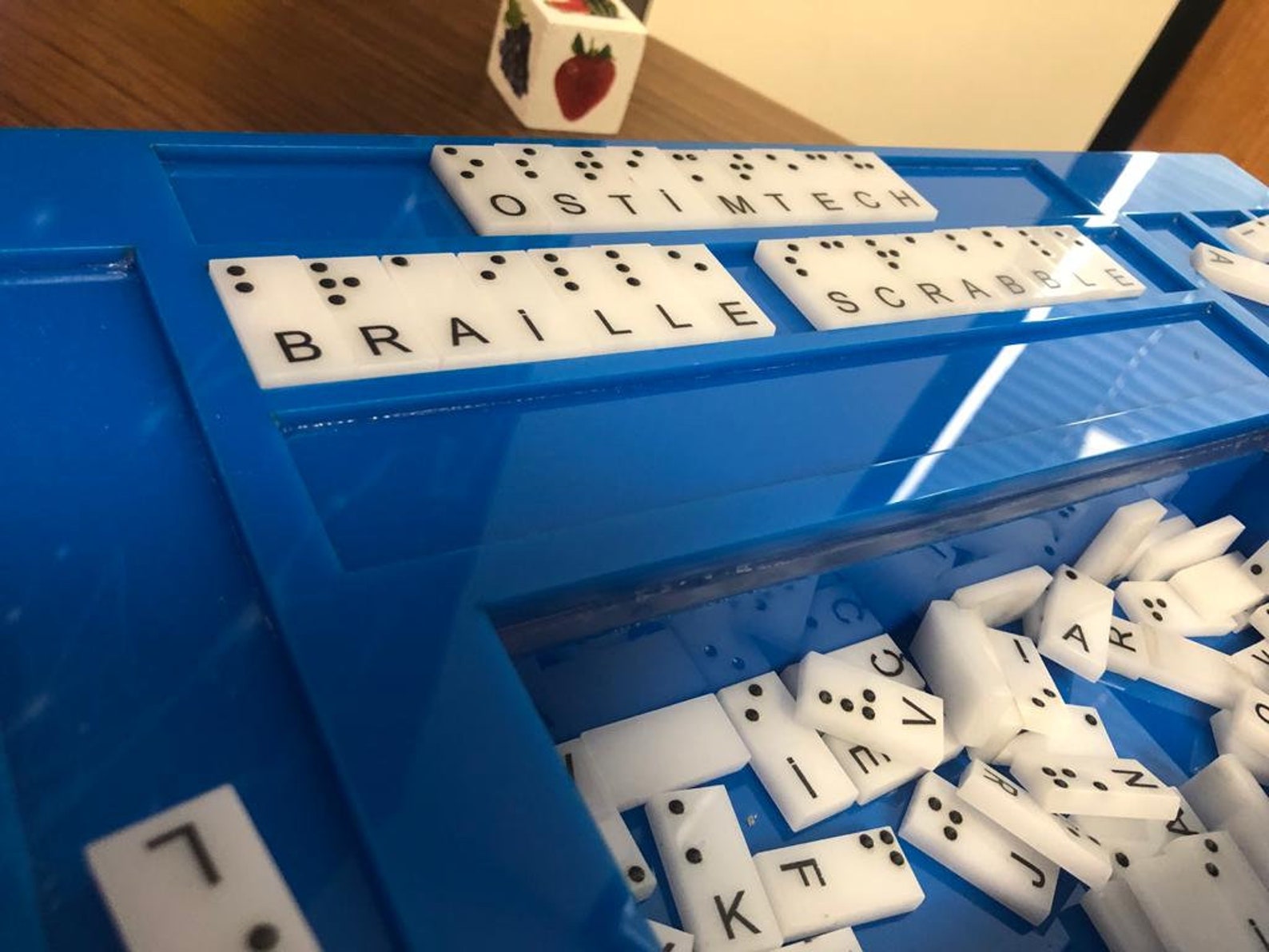 Braille Scrabble Scrabble Braille Braille Games Etsy Canada