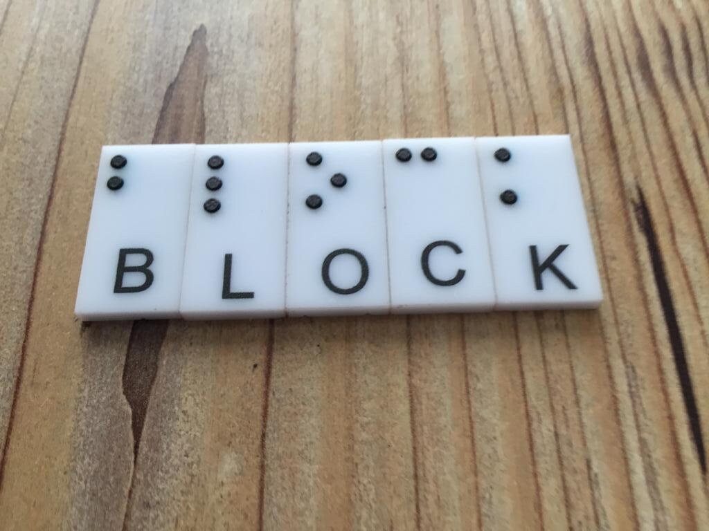 Braille Alphabet Braille Scrabble Tiles Braille Letter Set Braille