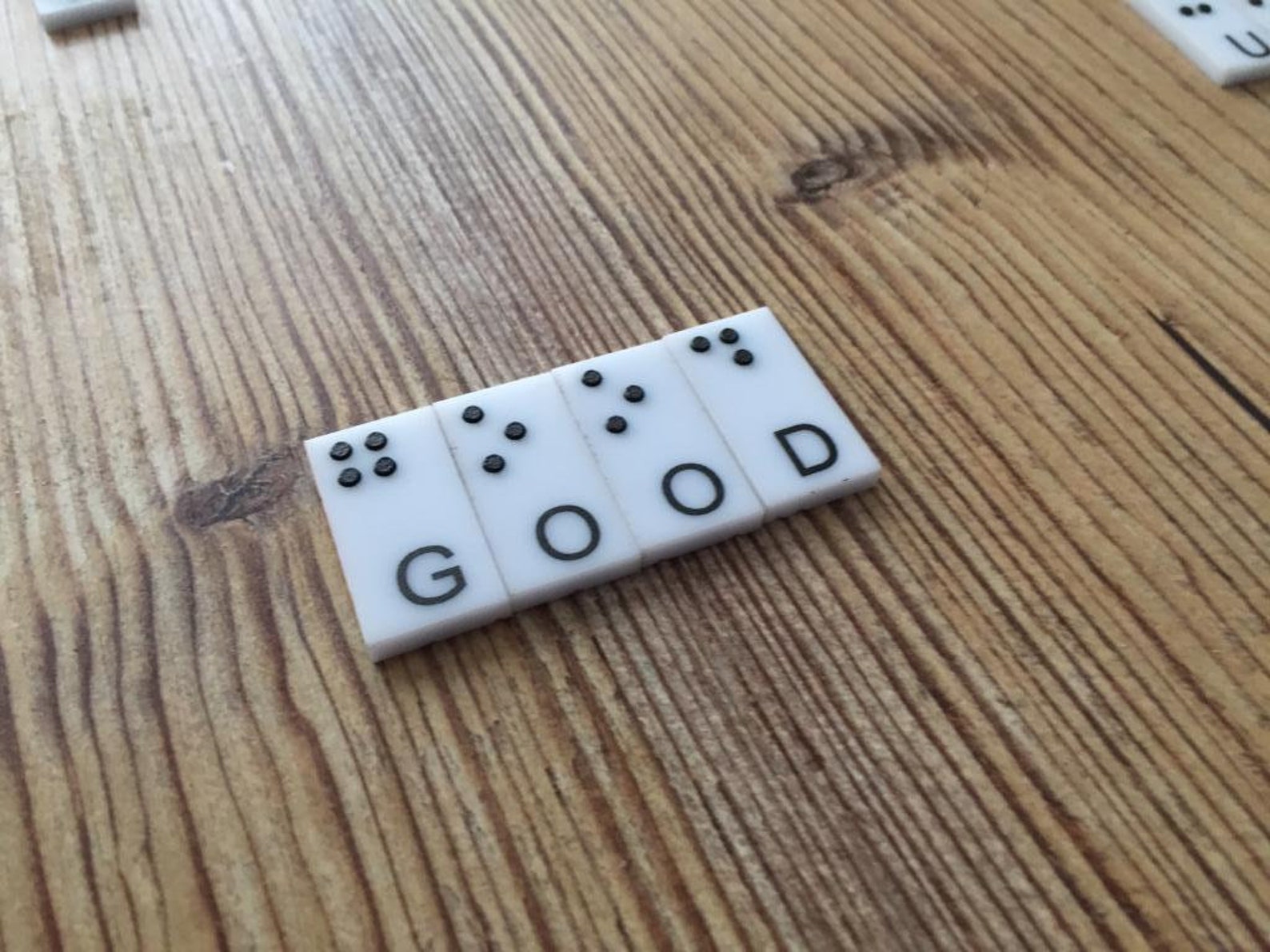 Braille Alphabet Braille Scrabble Tiles Braille Letter Set Braille Scrabble Braille Tiles