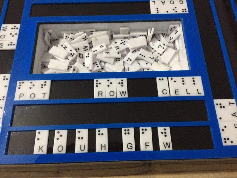 Braille Scrabble Scrabble Braille Braille Games Etsy Canada
