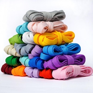 1 Pair 8mm Flat Shoe laces for Sport/Running Shoes/Canvas Shoes/Shoe Strings/Rope Shoe hightop shoe laceslaces