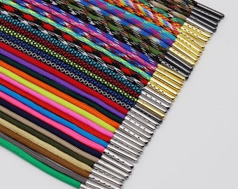 1 Pair 4mm Paracord Laces Boots Shoes,41 Colors