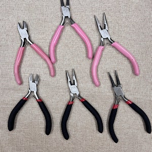 Jewellery Pliers Flat Nose, Round Nose,Wire Cutter Pliers For DIY Jewelry Making Tool Accessories