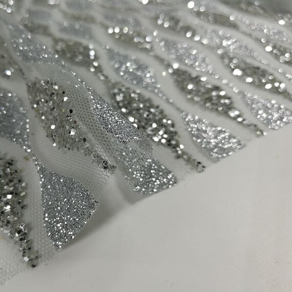 Tissu en dentelle galon paillettes argent/or par yard, robe tissu de mariée tissu robe maille, bricolage fait à la main, pour robe de soirée, largeur 51 pouces da66c0 Tissu en dentelle galon paillettes argent/or par yard, robe tissu de mariée tissu robe maille, bricolage fait à la main, pour robe de soirée, largeur 51 pouces da66c0