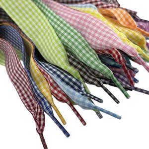 1 Pair 25mm Plaid Shoelaces for Sport/Running Shoes/Shoe Strings/Rope Shoelaces