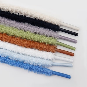 1 Pair Plush Shoelaces for Sport/Running Shoes/Canvas Shoes/Shoe Strings/Rope Shoelaces