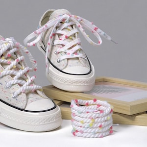 1 Pair Multicolor Shoelaces for Sport/Running Shoes/Shoe Strings/Rope Shoelaces