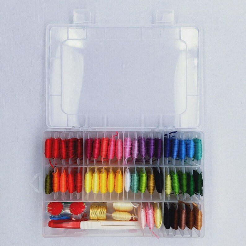 50 Colors Embroidery Floss Cross Stitch Thread Kit/needlework Etsy