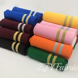 Elastic Rib Cuffing, Rib Knit Seamless Cuff Fabric,Trim Cuff for Sleeves,Bomber Jackets,Baseball Uniform,Hoodie,Matching