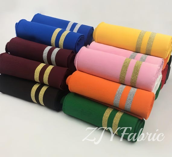 Elastic Rib Cuffing, Rib Knit Seamless Cuff Fabric,Trim Cuff for Sleeves,Bomber Jackets,Baseball Uniform,Hoodie,Matching