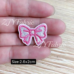 10 parches bordados con lazo para planchar o coser, para manualidades, insignias, ropa, vestidos, sombreros y vaqueros.