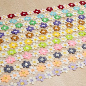 1 iarda - Nastro in pizzo floreale da 3 cm, nastro da ricamo, per cucito, scrapbooking, cinturini e collane.