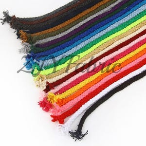 85 Yards 5mm Drawstring Cotton Cord Trimming , Strong Cotton Macrame Cord String for DIY Crafts, Gifts