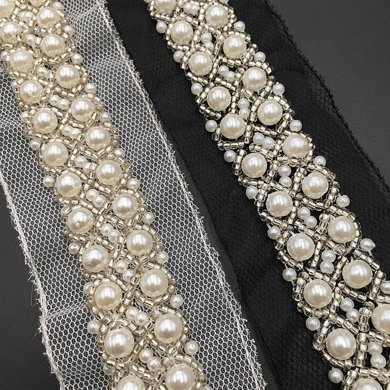Beaded Lace Trim Beading Trims Dress Decorative Supplies Etsy