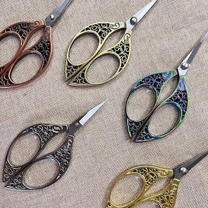 Retro Sewing Scissors,Embroidery Scissors,Craft Scissors,Handmade Scissors,Floss Scissors,Thread Scissors,little Scissors