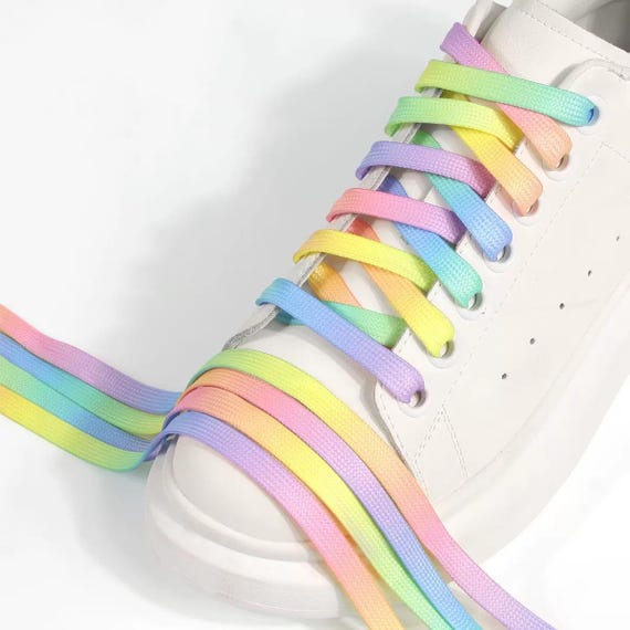 Buy Gradient Flat Shoelaces: Sport, Running Canvas Shoes Online
