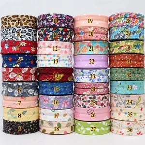 10 Meters Cotton Bias Binding Tape: 25mm Double Fold - Quilting & Sewing
