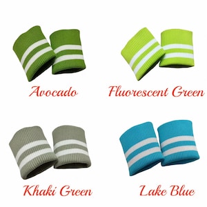 Thick Cotton Elastic Rib Cuffing, 2×2 Rib Knit Seamless Cuff Fabric, for Sleeves, Bomber Jackets, Matching, 1 Pair (2 Pieces) image 7