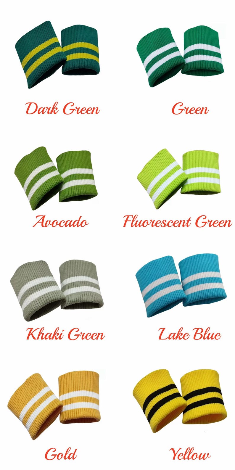 Thick Cotton Elastic Rib Cuffing, 2×2 Rib Knit Seamless Cuff Fabric, for Sleeves, Bomber Jackets, Matching, 1 Pair (2 Pieces) image 7
