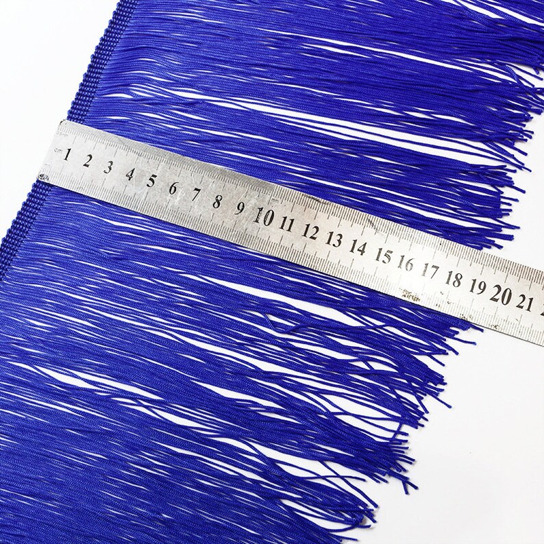 10 Meters 7.8\u201c Long Lace Trim Tassel Fringe Trimming For Diy Latin Dress Stage Clothes Accessories