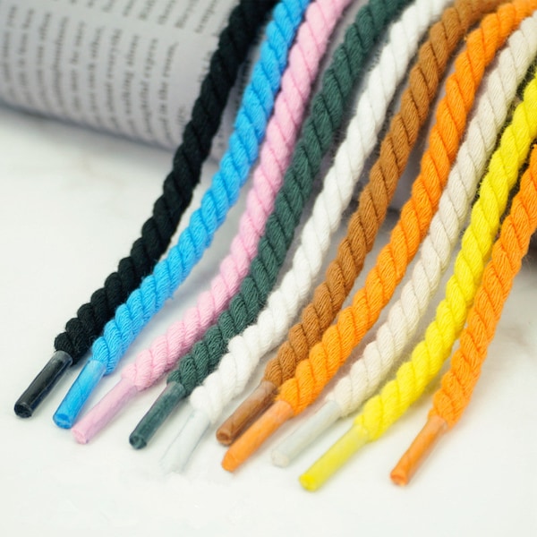 1 Pair Twist Rope Shoelaces for Sport/Running Shoes/Shoe Strings/Rope Shoelaces